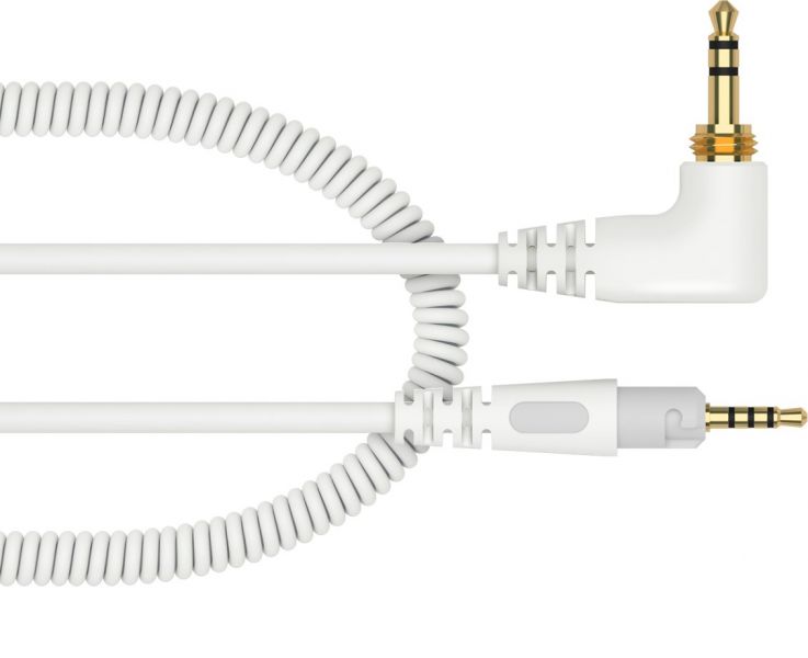 Pioneer DJ HC-CA0701-W-1,2 m Spiralkabel für den Kopfhörer HDJ-S7-W(white)