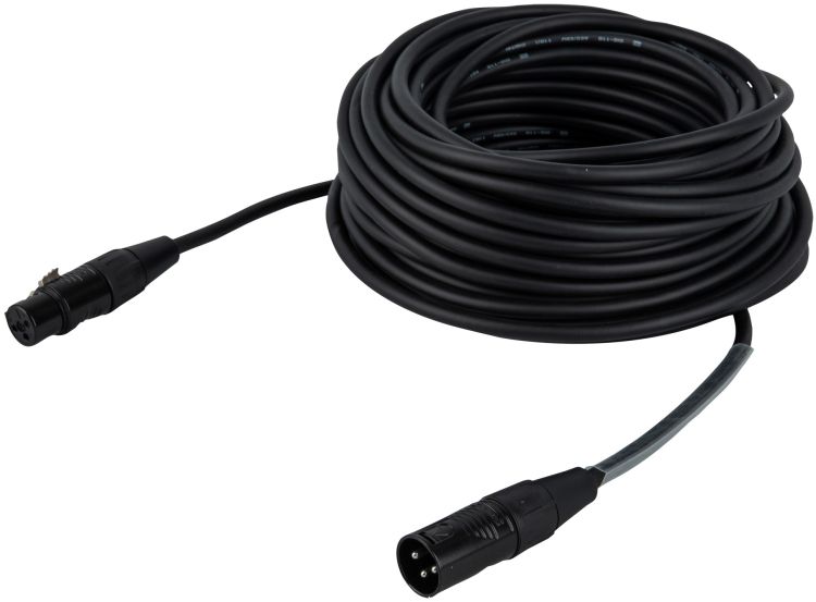 DAP-Audio FLR09 - DMX/AES-EBU XLR/M 3P auf XLR/F 3P 20 m - Versilbert