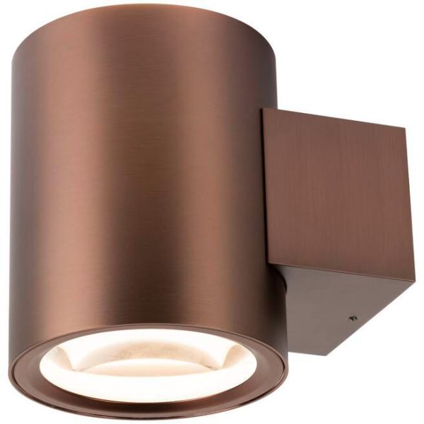 SLV OCULUS, Wandaufbauleuchte, rund, 2000-3000K, 15W, Dim-to-Warm, PHASE, 100°, dunkel kupfer -B-Stock-