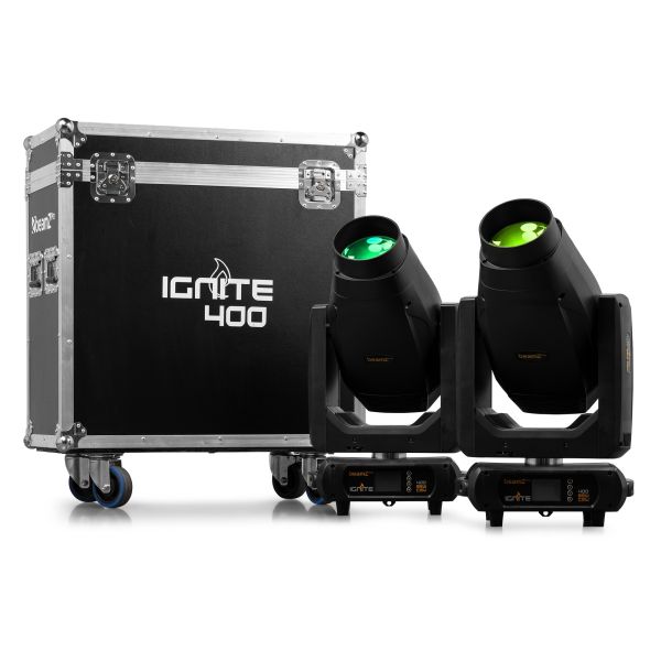 beamZ Pro IGNITE400 LED 400W BSW Moving Head mit CMY 2pcs im Flightcase