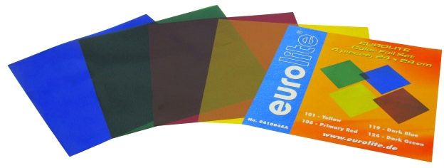 EUROLITE Farbfolienset 24x24cm PAR-64 vier Farben