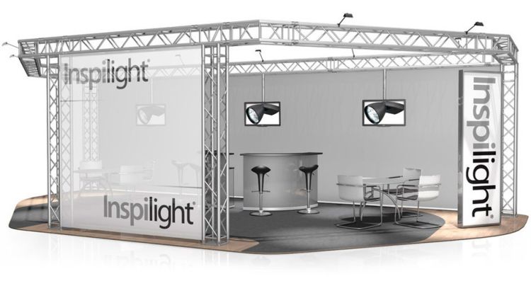 Messestand FD 34 - 10 x 5 x 3 m (LxBxH) - 50 m²