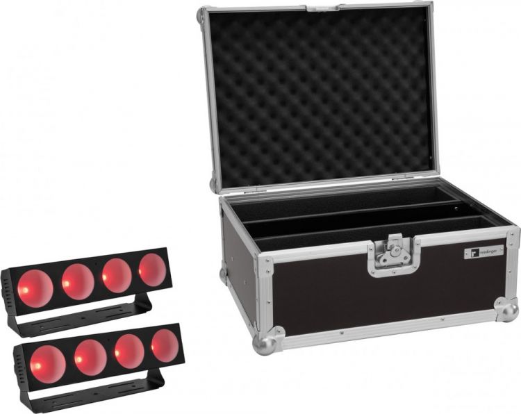 EUROLITE Set 2x LED CBB-4 COB RGB Leiste + Case
