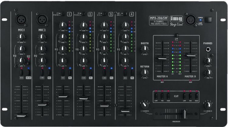 IMG STAGE LINE MPX-206/SW Stereo-Mischpult