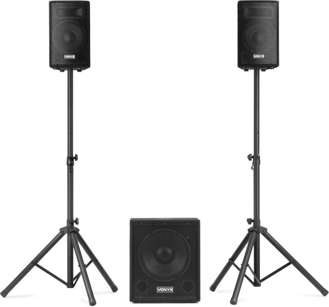 Vonyx VX0812BT 2.1 Aktiv-Lautsprecher-Set 12"