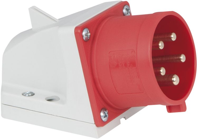 PCE CEE 32A 400V 5p Wandhalterung männlich - Rot, IP44