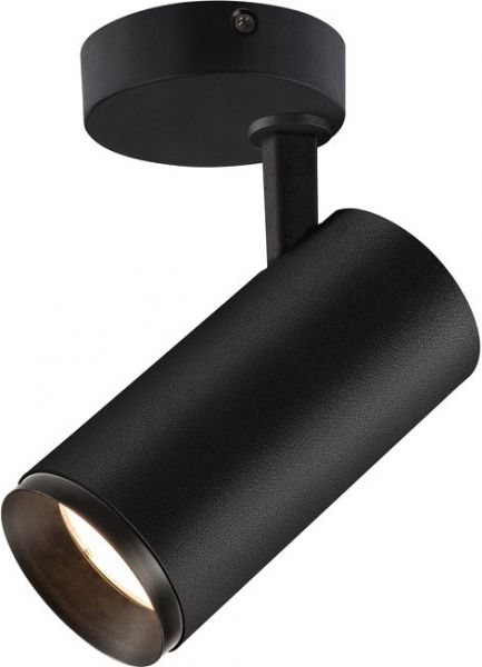 SLV NUMINOS® SPOT PHASE M, Indoor LED Deckenaufbauleuchte schwarz/schwarz 4000K 60°