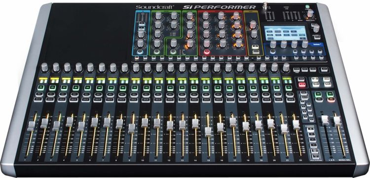 Soundcraft Si Performer 2 - Digitals Mischpult mit integrierter DMX/Lichtsteuerung