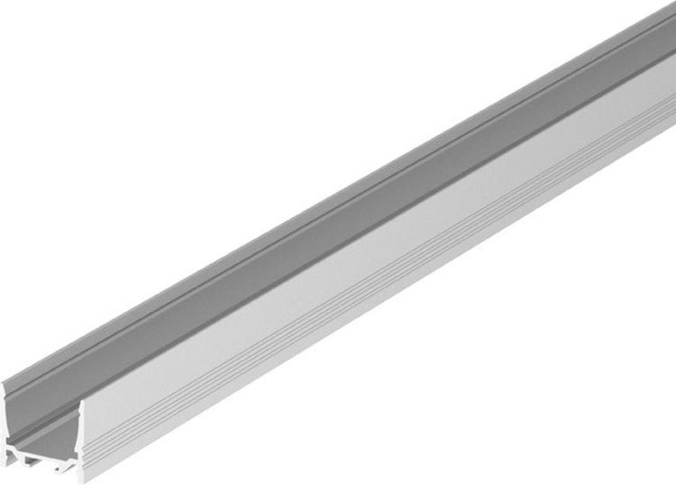 SLV GRAZIA 20, Aufbauprofil, LED, standard, gerillt, 3m, aluminium