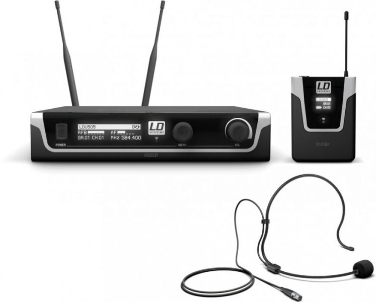 LD Systems U505 BPH Funkmikrofon System mit Bodypack und Headset