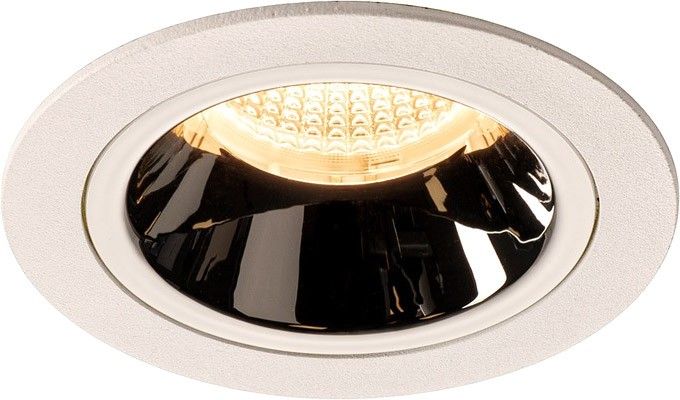 SLV NUMINOS, encastré de plafond intérieur, 40°, blanc/chrome, LED, 3000K