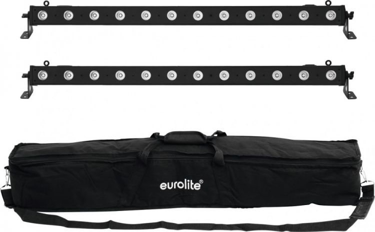 EUROLITE Set 2x LED BAR-12 QCL RGBA + Soft Bag
