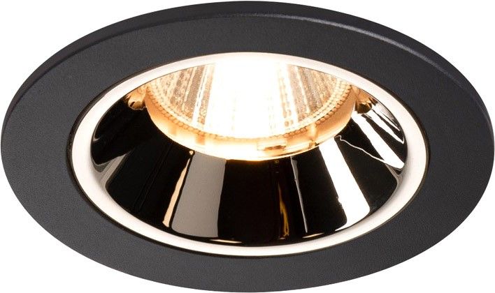 SLV NUMINOS, encastré de plafond intérieur, 20°, noir/chrome, LED, 2700K