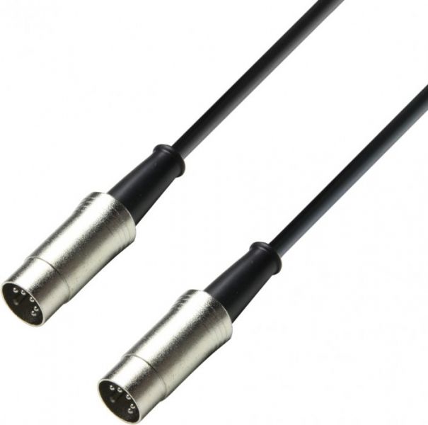 Adam Hall Cables K3 MIDI 0300 BLK-5 MIDI Kabel 3 m schwarz 5-pole