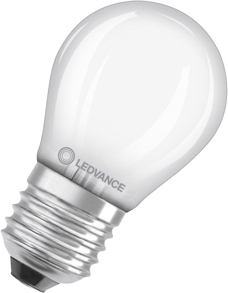 LEDVANCE LED Classic P 25 Glühfaden Energieeffizienzklasse A S 1,2 W 827 matt E27