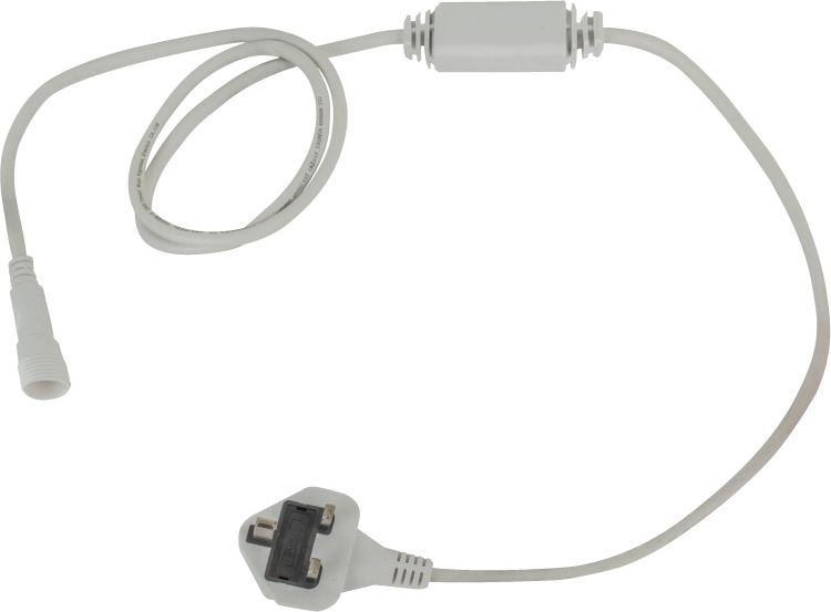 Showtec Power Cable for LED String / Icicle Weiß - BS13-Stecker (UK)