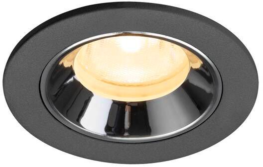 SLV NUMINOS® XS, Deckeneinbauleuchte schwarz/chrom 3000 K 40°