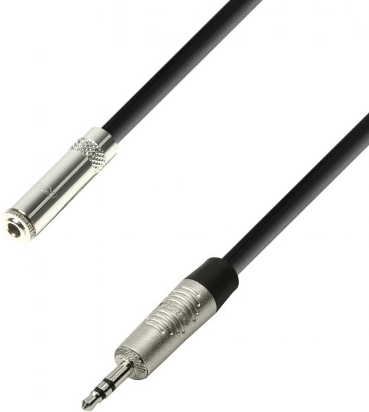 Adam Hall Cables 4 STAR BYW 0600 - Kopfhörerverlängerung 3,5 mm Klinkenbuchse TRS auf 3,5 mm