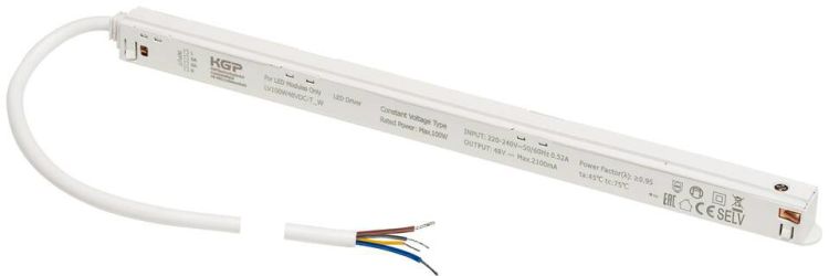 SLV 48V SYSTEM, Intrack LED Treiber, 48VDC, 100 W, inkl. 300 cm Anschlusskabel für 220-240VAC