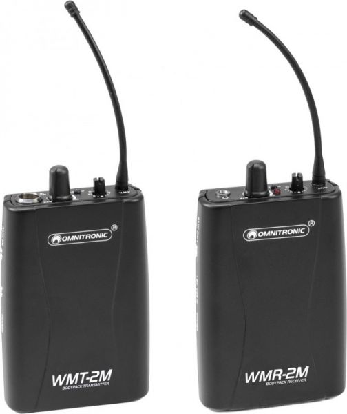 OMNITRONIC Set WMT-2M UHF-Sender + WMR-2M UHF-Empfänger