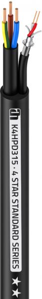 Adam Hall Cables 4 STAR HPD 315 - Hybridkabel Strom- & DMX 3 x 1,5 mm² & 2 x 0,22 mm²