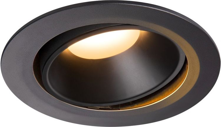 SLV NUMINOS® MOVE DL XL, Indoor, luminaria empotrada de techo led negro/negro 2700 K 40 °