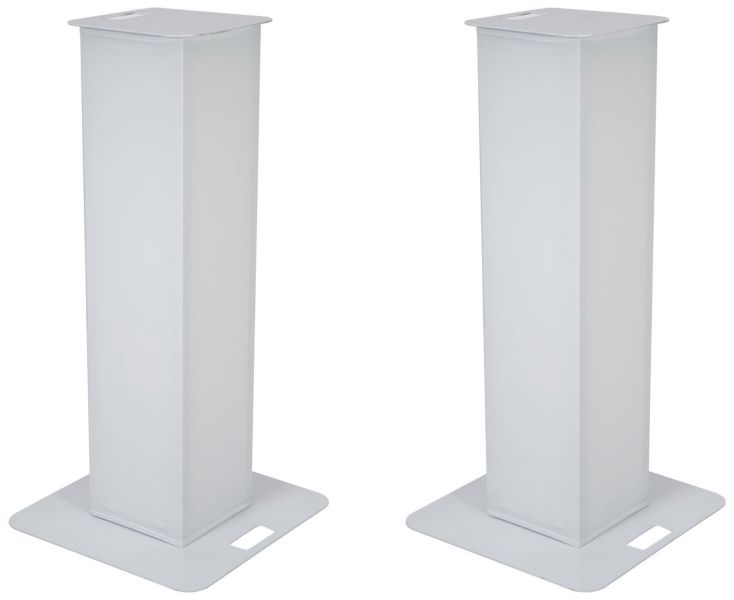 EUROLITE 2x Stage Stand 150cm inkl. Cover und Tasche, weiß