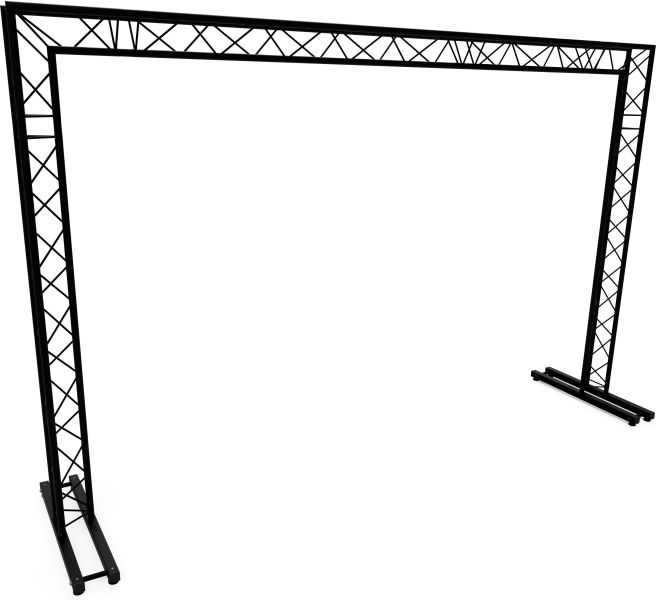 Naxpro-Truss FD23 Traversen Torbogen Spitze innen schwarz 4,00 x 2,57 m (BxH)