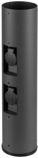 SLV M-POL 60 Pole, Poller, zwei Steckdosen, anthrazit, 53,4cm -B-Stock-