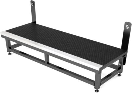 Bullstage Anstelltreppe 1-stufig für Bühnenhöhen bis 40 cm -B-Stock-
