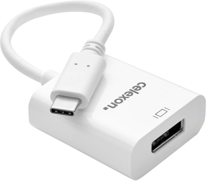 celexon USB-C auf DisplayPort M/F Adapter, weiß