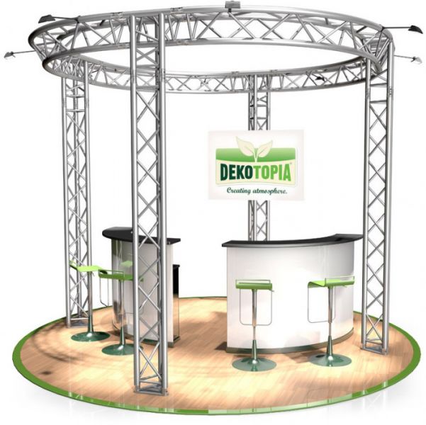 Messestand FD 33 - 6,5 x 3 m (DxH) - 33 m²