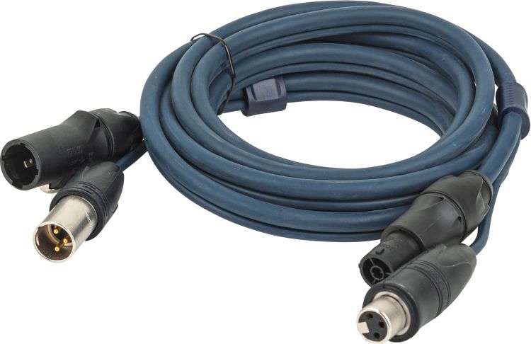 DAP-Audio FP-15 Hybrid Cable - powerCON TRUE1 & 3-pin XLR IP - DMX / Power DMX & Strom - 15 m
