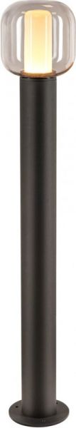 SLV OVALISK 100, borne extérieure, anthracite, LED, 9W, 3000/4000K, interrupteur CCT, IP65