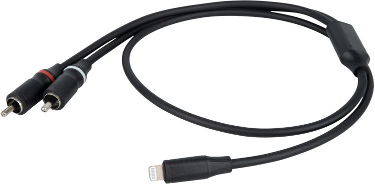 DAP-Audio FL100 - Lightning auf 2 RCA-Stecker 0,75 m