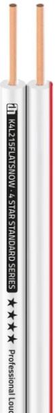 Adam Hall Cables 4 STAR L 215 FLAT SNOW - Lautsprecherkabel 2 x 1,5 mm² Flat, weiß