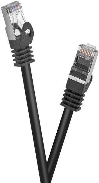 celexon CAT 6A Patchkabel - S/FTP 0,25m, schwarz