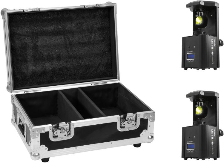 EUROLITE Set 2x LED TSL-150 Scan COB + Case