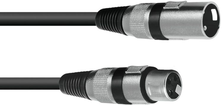OMNITRONIC XLR Kabel 3pol 1,5m sw