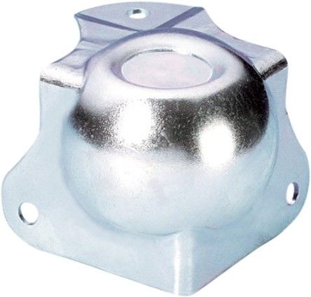 Adam Hall Hardware 41261 Kugelecke mittel mit integrierter L-Ecke 42,5 mm