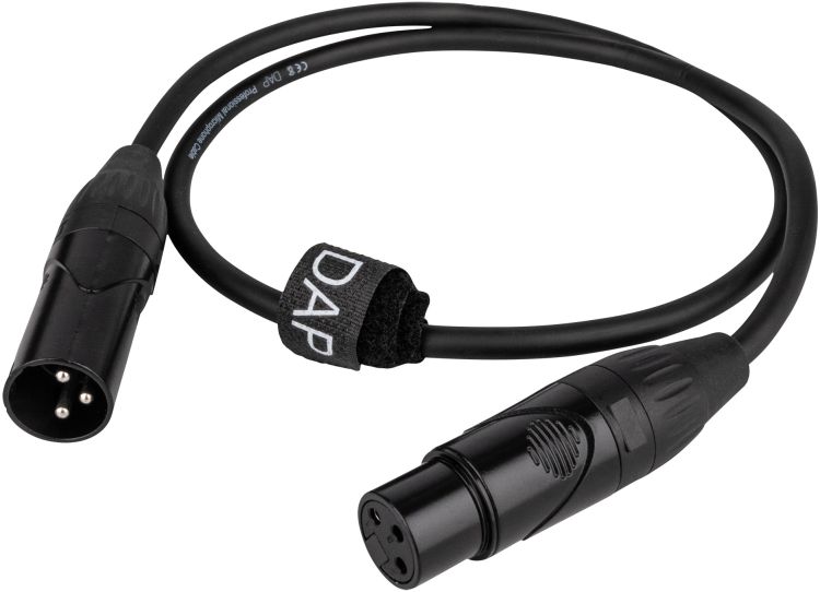 DAP-Audio FLX01- bal. XLR/M 3 p. > XLR/F 3 p. 0,75 m X-type