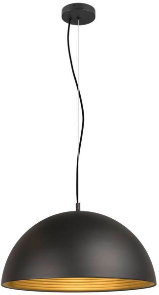 SLV FORCHINI M 50, Pendelleuchte, E27, Pendellänge 150cm, 1x max. 40W, matt schwarz / matt gold -B-Stock-