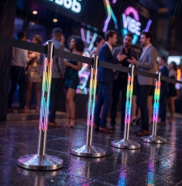 Securit® Nova RGB LED Barrier System | Personenleitsystem -B-Stock-