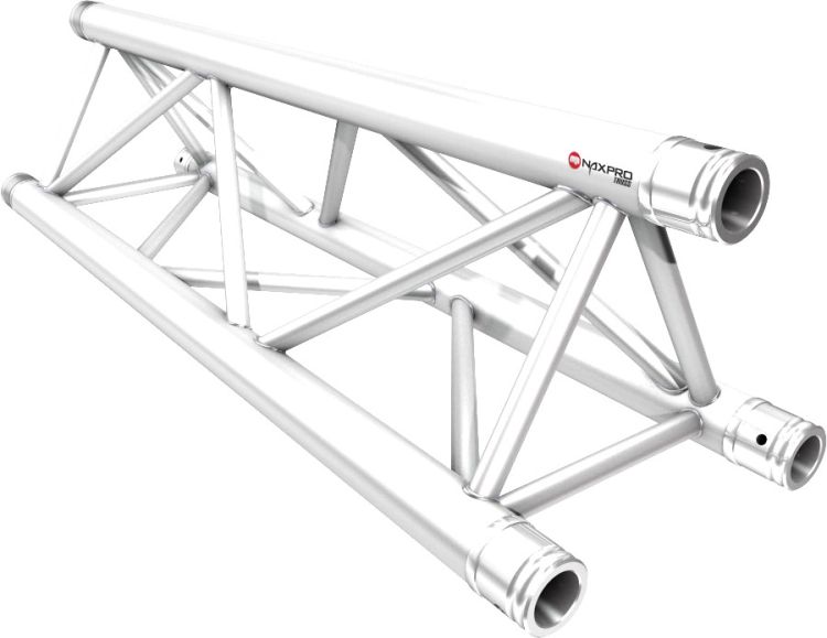 Naxpro-Truss FD 33 Strecke 125 cm RAL9006 - Weiß - Aluminium 