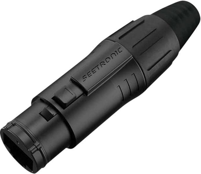 SEETRONIC RJ45-Kabelkanal, schwarzes Gehäuse – IP65