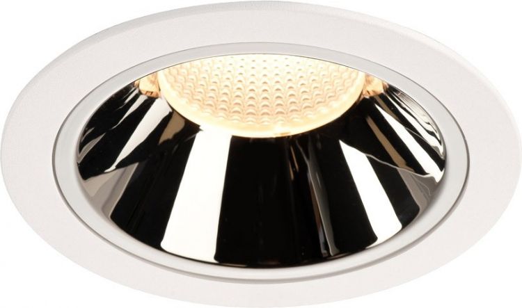 SLV NUMINOS, encastré de plafond intérieur, 20°, blanc/chrome, LED, 3000K