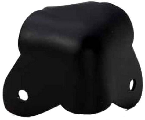 Adam Hall Hardware 4026 BLK Ecke zweischenklig schwarz mit Abkantung