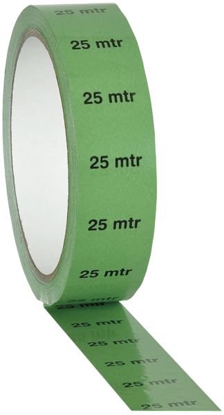 Showtec Markierungstape 25 mm/33 m  "25 m" Indikator, Grün