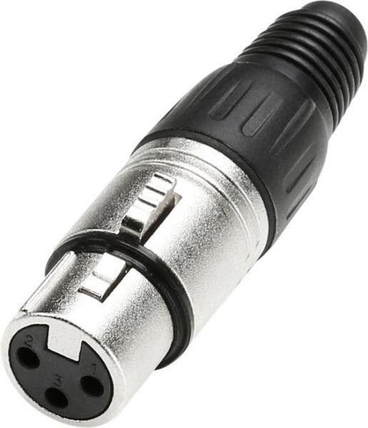 Adam Hall Connectors 7913 XLR Stecker female 3-Pol silber