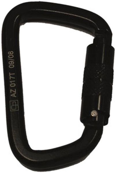 Riggatec Karabiner mit Twistlock, Klasse B, Öffnung 25mm, schwarz 